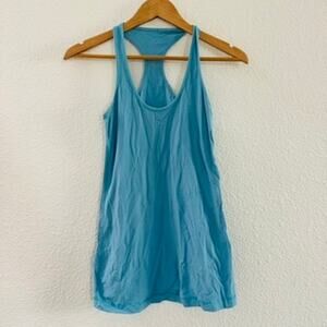 Lululemon Blue Striped Workout Tank Size 6
